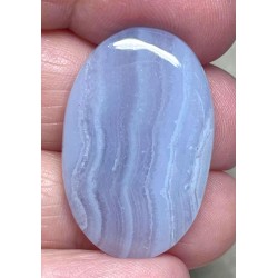 Oval 32x20mm Blue Lace Agate Cabochon 48