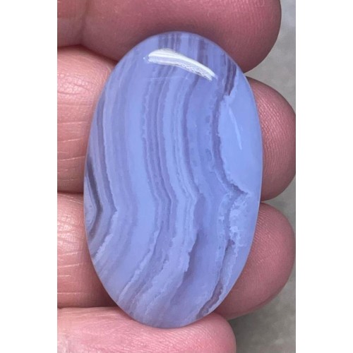 Oval 36x21mm Blue Lace Agate Cabochon 57