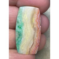 Freeform 34x18mm Colour Enhanced Agate Cabochon 28