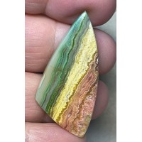 Freeform 43x20mm Colour Enhanced Agate Cabochon 36