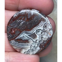 Round 32x32mm Natural Crazy Lace Agate Cabochon 44