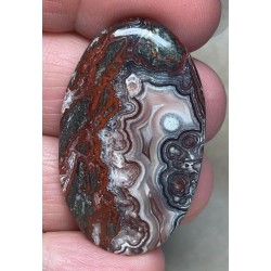 Oval 41x24mm Natural Crazy Lace Agate Cabochon 45