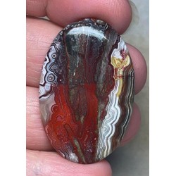 Oval 42x27mm Natural Crazy Lace Agate Cabochon 56
