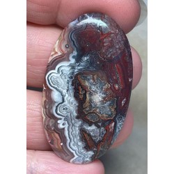 Oval 45x25mm Natural Crazy Lace Agate Cabochon 63