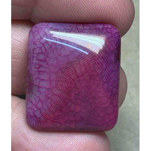 Rectangle 25x21mm Dragon Vein Agate Cabochon 41