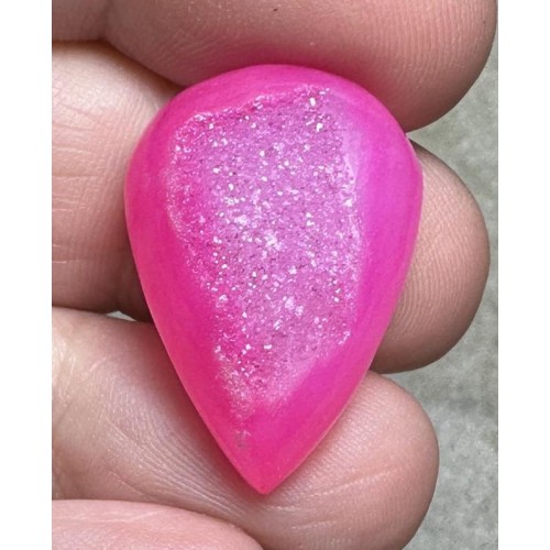 Teardrop 25x18mm Druzy Window Agate Cabochon 22