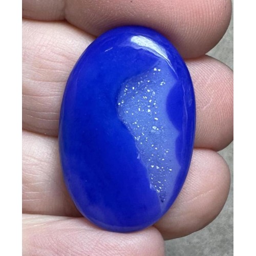 Oval 30x19mm Druzy Window Agate Cabochon 23