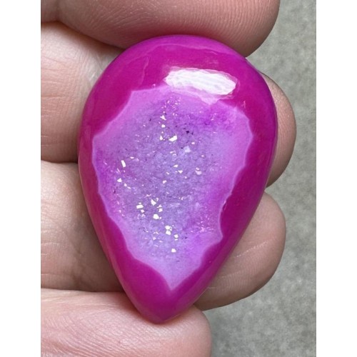 Teardrop 31x21mm Druzy Window Agate Cabochon 24