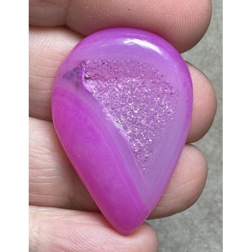 Teardrop 36x24mm Druzy Window Agate Cabochon 44