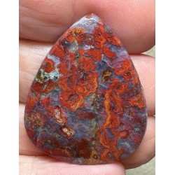 Teardrop 35x28mm Hungarian Agate Cabochon 04