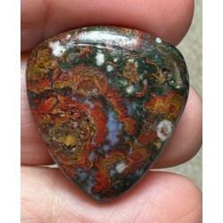 Teardrop 26x24mm Hungarian Agate Cabochon 09