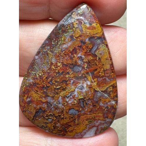 Teardrop 41x30mm Hungarian Agate Cabochon 12