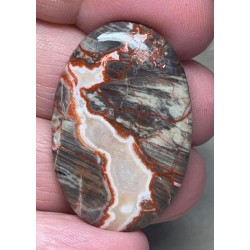 Oval 37x24mm Money Agate Cabochon 02