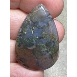 Teardrop 36x23mm Red Moss Agate Cabochon 14