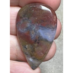Teardrop 38x23mm Red Moss Agate Cabochon 18