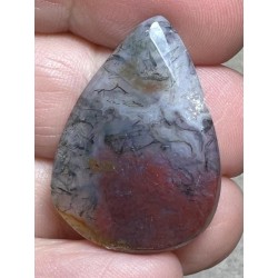Teardrop 30x21mm Red Moss Agate Cabochon 19