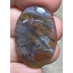 Oval 34x22mm Red Moss Agate Cabochon 25