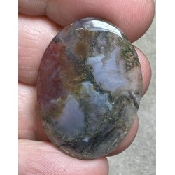 Oval 32x23mm Red Moss Agate Cabochon 27