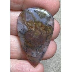 Teardrop 38x23mm Red Moss Agate Cabochon 28