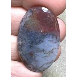 Oval 36x22mm Red Moss Agate Cabochon 37