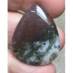 Teardrop 32x24mm Red Moss Agate Cabochon 42