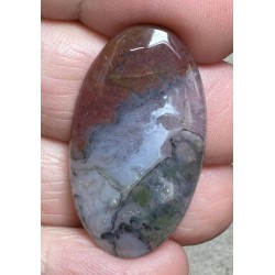 Oval 33x19mm Red Moss Agate Cabochon 43