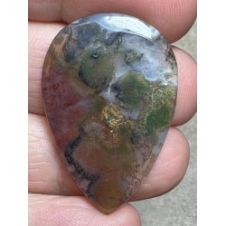 Teardrop 35x23mm Red Moss Agate Cabochon 44
