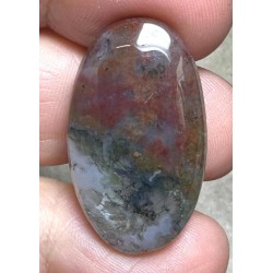 Oval 30x17mm Red Moss Agate Cabochon 45