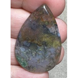 Teardrop 38x25mm Red Moss Agate Cabochon 46