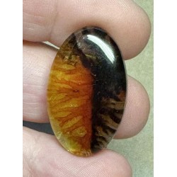 Oval 30x18mm Scenic Dendrite Agate Doublet Cabochon 04