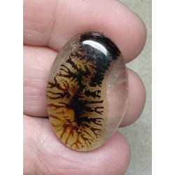 Oval 29x19mm Scenic Dendrite Agate Doublet Cabochon 09