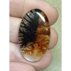 Oval 33x20mm Scenic Dendrite Agate Doublet Cabochon 12
