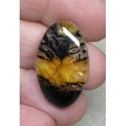 Oval 28x17mm Scenic Dendrite Agate Doublet Cabochon 14
