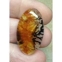 Oval 31x18mm Scenic Dendrite Agate Doublet Cabochon 18