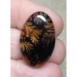 Oval 29x18mm Scenic Dendrite Agate Doublet Cabochon 19