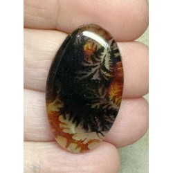 Oval 33x19mm Scenic Dendrite Agate Doublet Cabochon 23