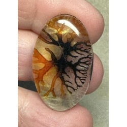 Oval 32x19mm Scenic Dendrite Agate Doublet Cabochon 24