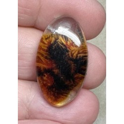 Oval 30x17mm Scenic Dendrite Agate Doublet Cabochon 27