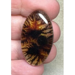 Oval 34x19mm Scenic Dendrite Agate Doublet Cabochon 28