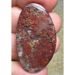 Freeform 40x23mm Scenic Java Moss Agate Cabochon 16