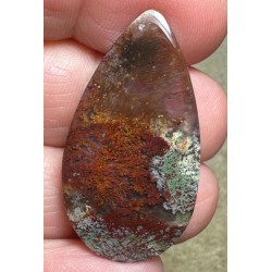 Teardrop 38x20mm Scenic Java Moss Agate Cabochon 20