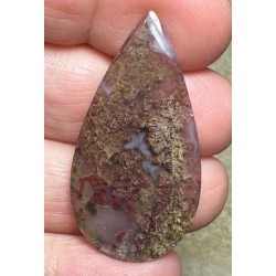 Teardrop 41x21mm Scenic Java Moss Agate Cabochon 21