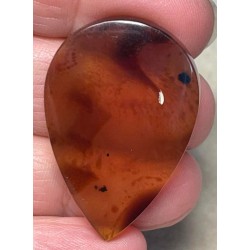 Teardrop 38x26mm Indonesian Red Amber Cabochon 02
