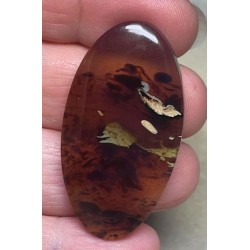 Oval 45x24mm Indonesian Red Amber Cabochon 04
