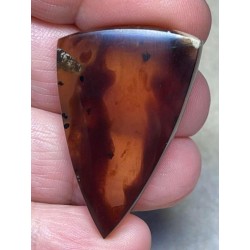Freeform 39x25mm Indonesian Red Amber Cabochon 06