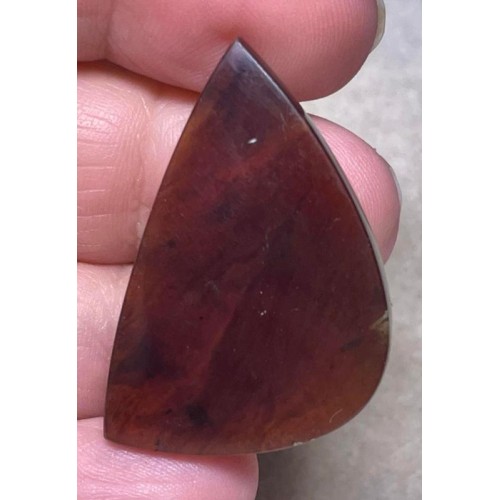 Freeform 38x24mm Indonesian Red Amber Cabochon 07