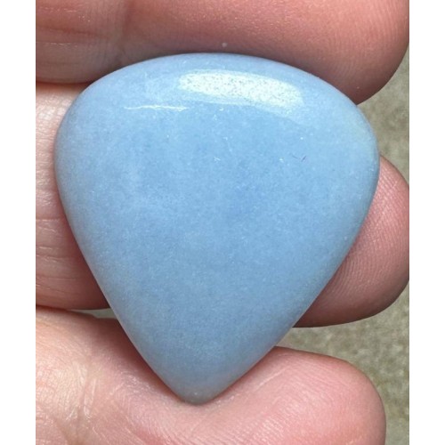 Teardrop 27x25mm Angelite Cabochon 30