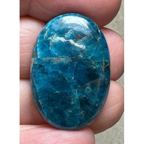 Oval 28x19mm Neon Apatite Cabochon 09