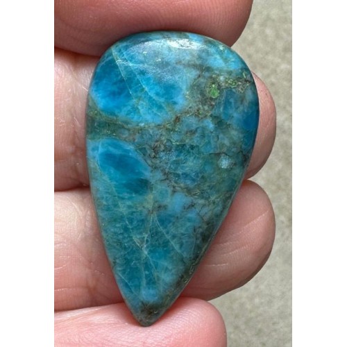 Teardrop 34x19mm Neon Apatite Cabochon 19