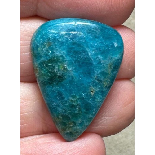 Teardrop 28x21mm Neon Apatite Cabochon 20